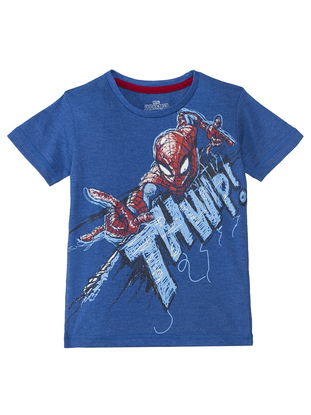 

Kids Ville Spiderman featured Blue Tshirt for Boys