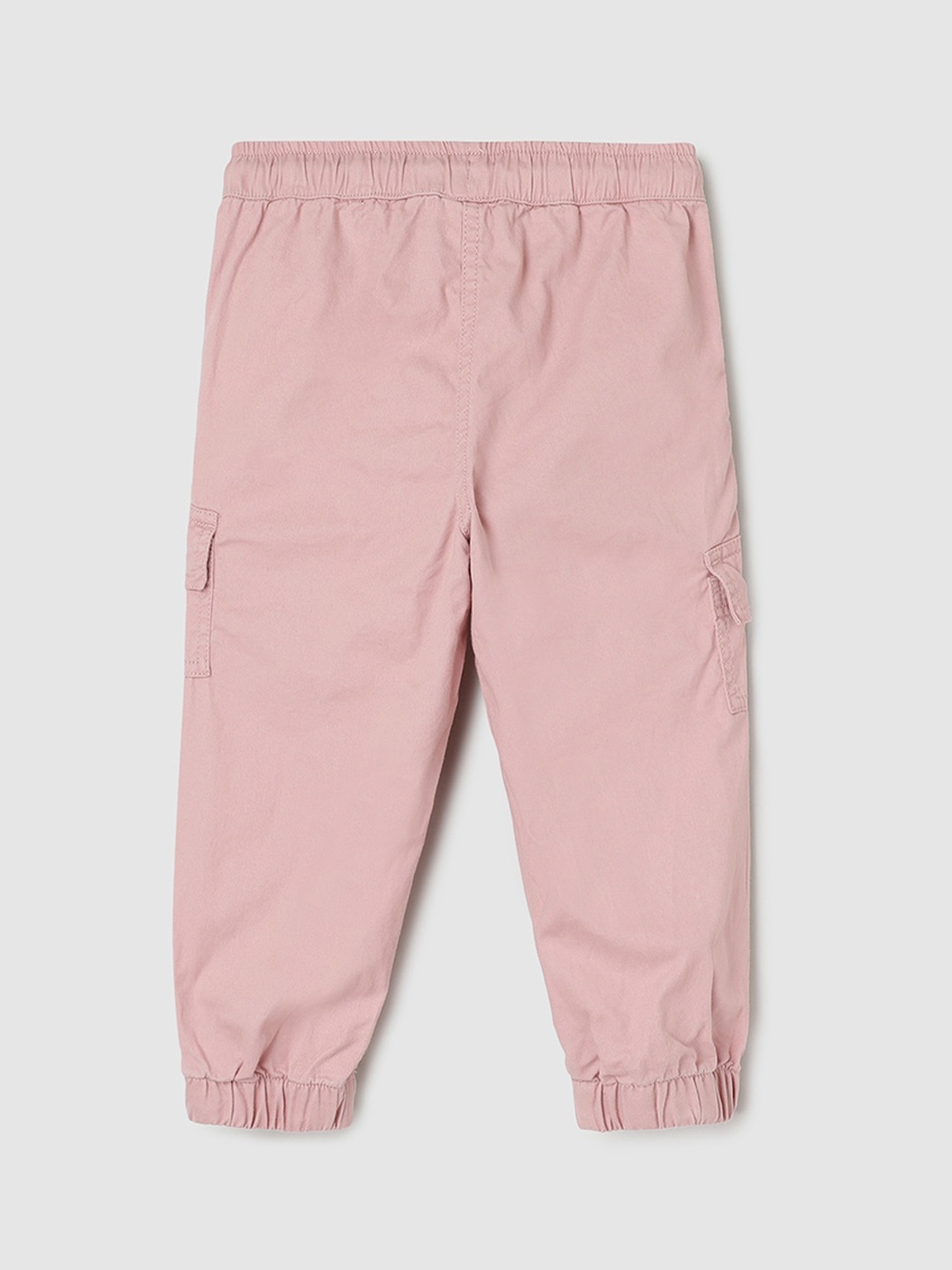 

max Girls Mid Rise Cotton Trousers, Pink