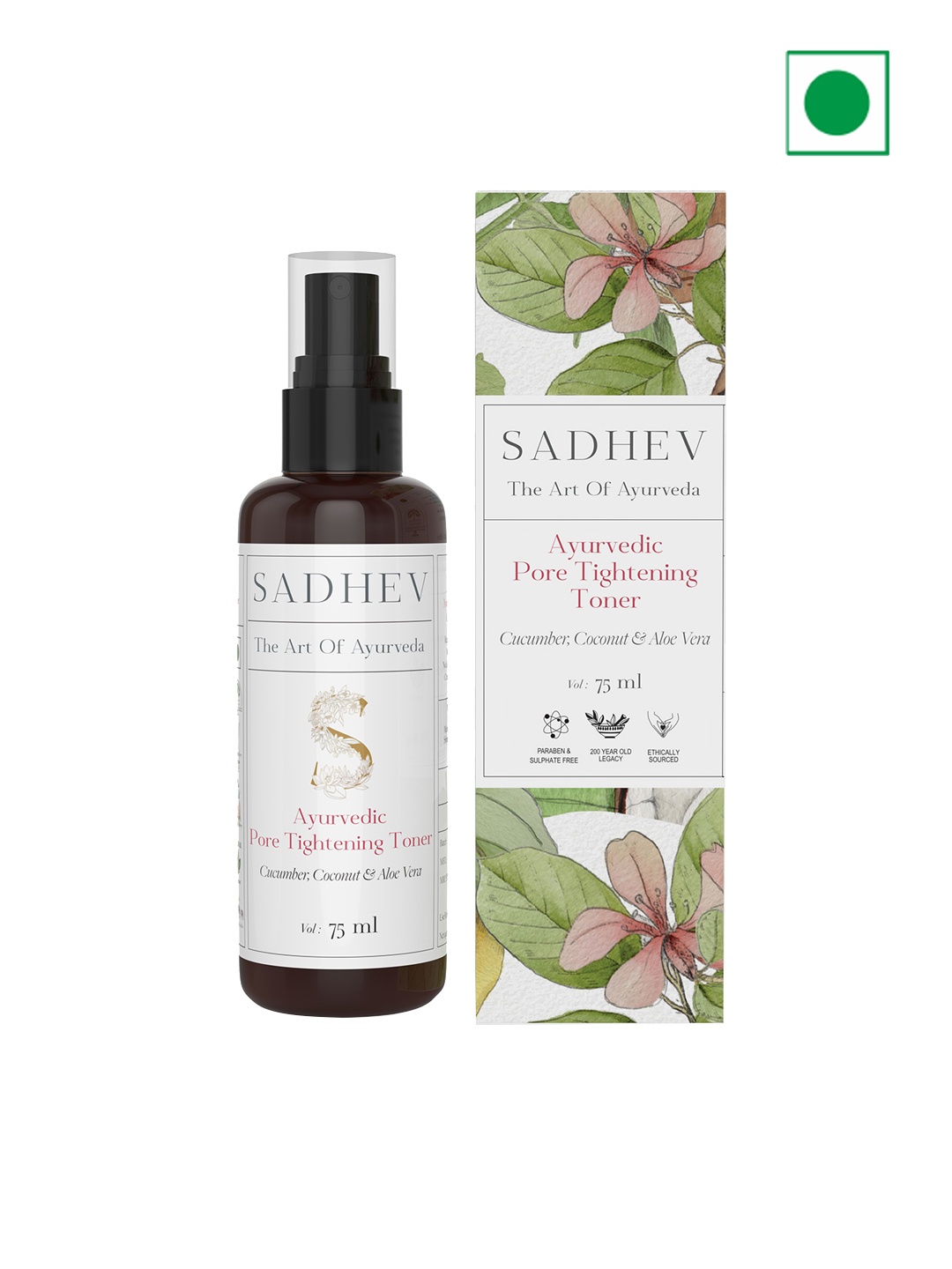 

SADHEV The Art Of Ayurveda Pore Tightening Toner - 75ml, Transparent