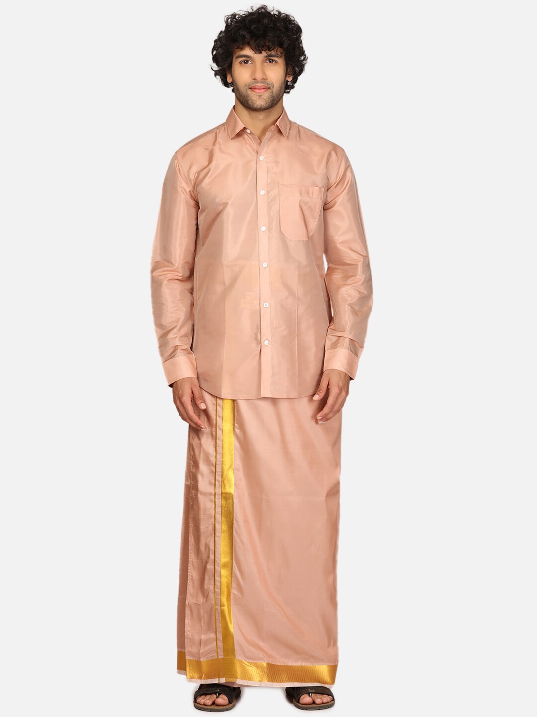 

Sethukrishna Shirt And Dhoti Set, Bronze