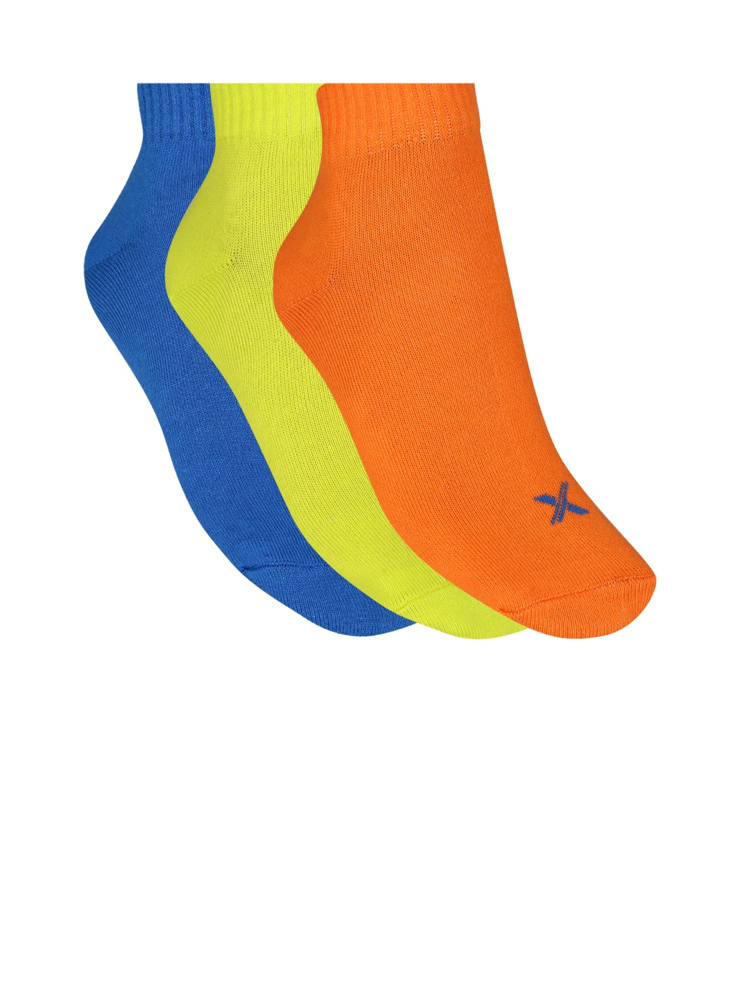 

HRX by Hrithik Roshan Women Quarter length Pack of 3 Socks, Orange