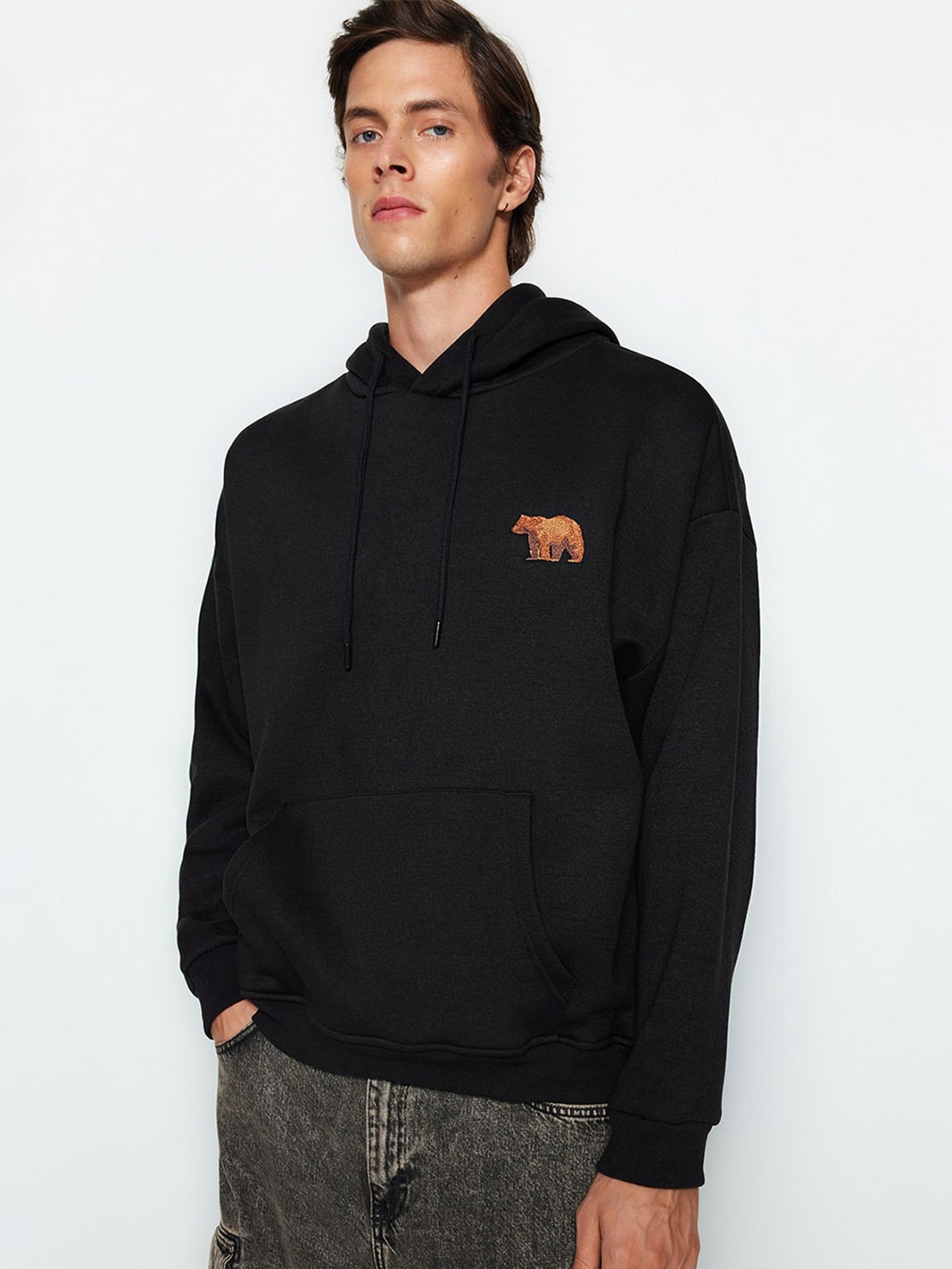 

Trendyol Hooded Pullover Sweatshirt, Black