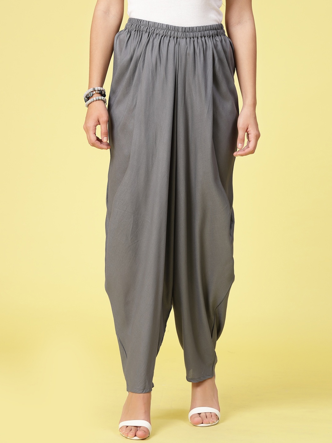 

Clora Creation Women Loose Fit Dhotis Pant, Grey
