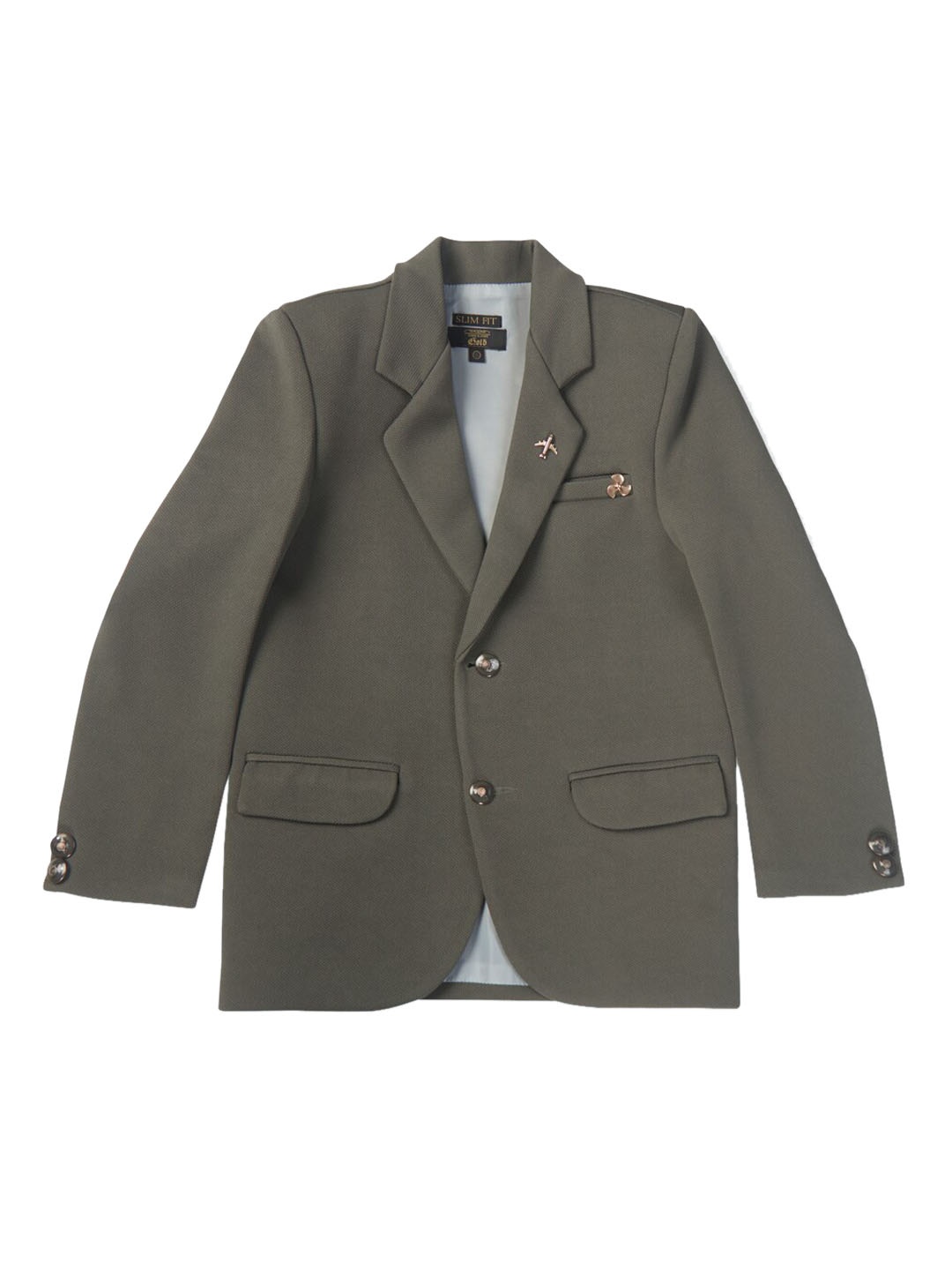 

Gini and Jony Boys Single-Breasted Cotton Casual Blazers, Olive