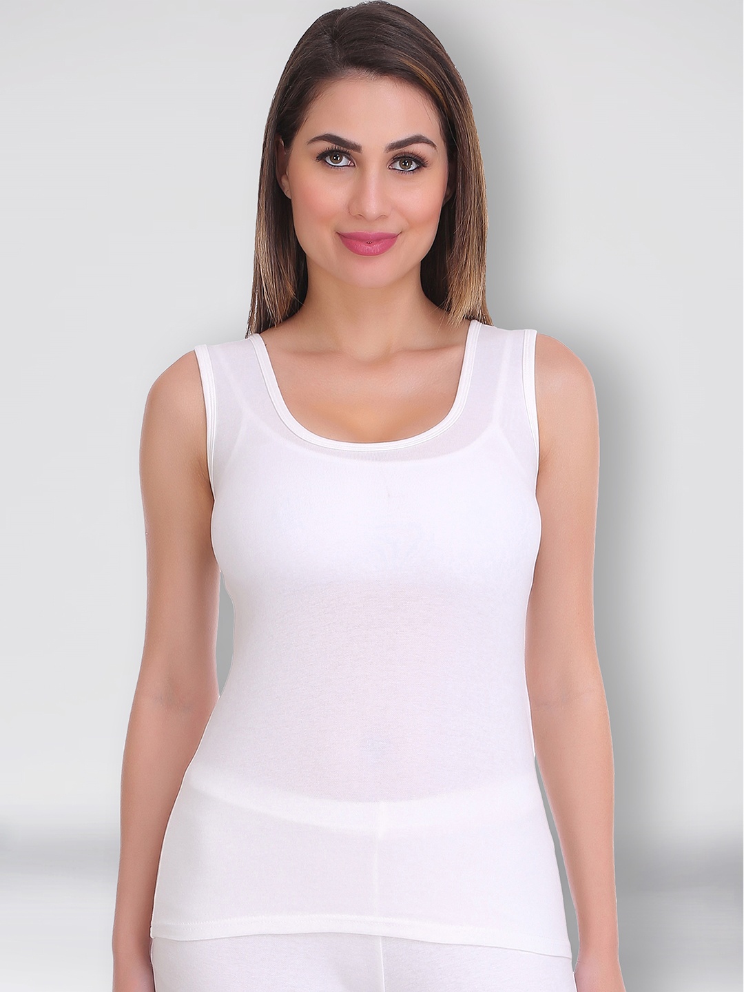 

SELFCARE Sleeveless Breathable Thermal Top, White