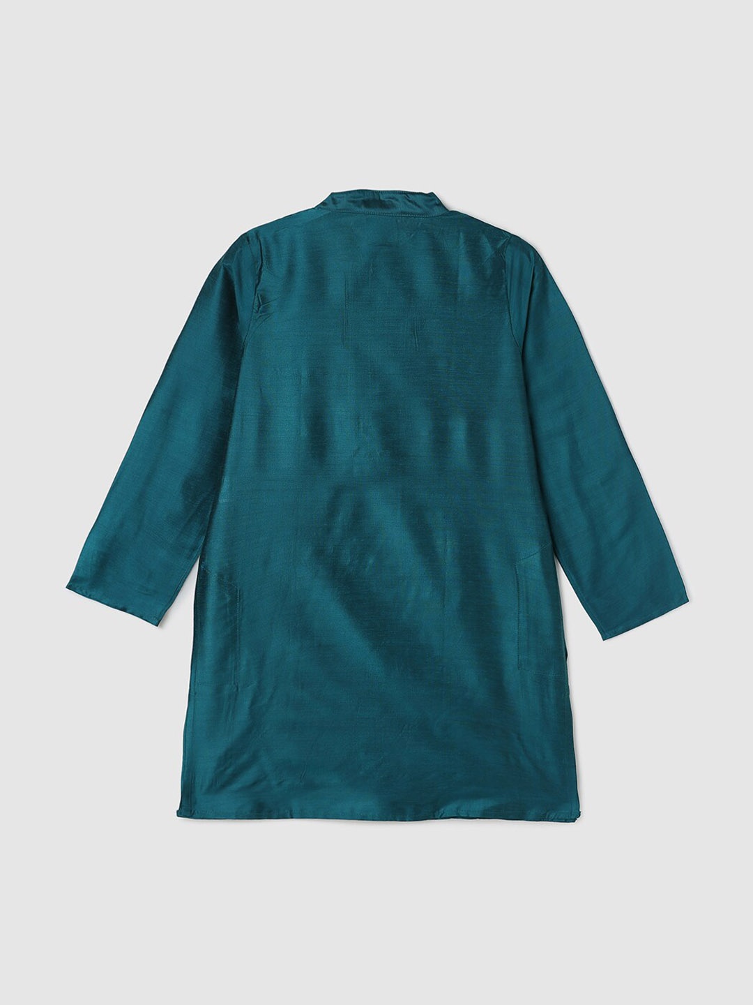 

max Boys Green Embroidered Flared Sleeves Mirror Work Kurta