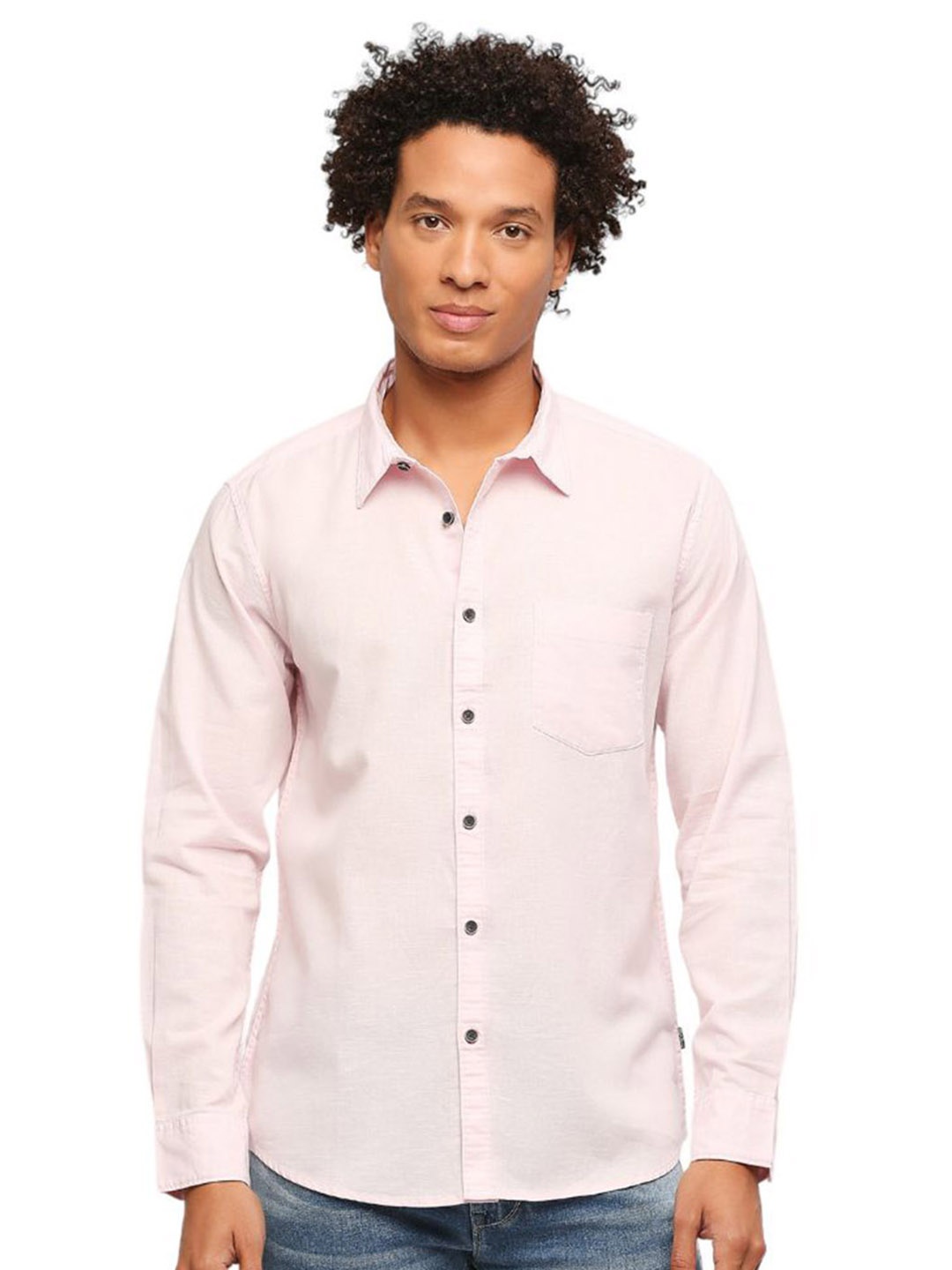 

Pepe Jeans Spread Collar Pure Cotton Casual Shirt, Pink