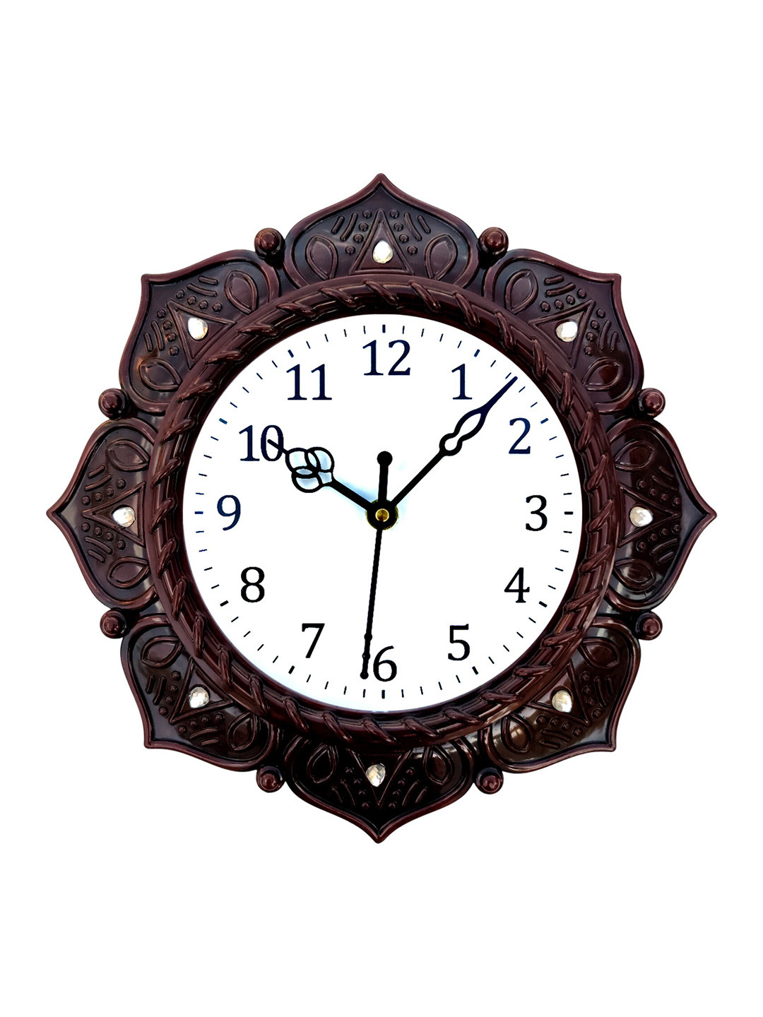 

Grabbasket Black & White Printed Round Shaped Contemporary Wall Clock