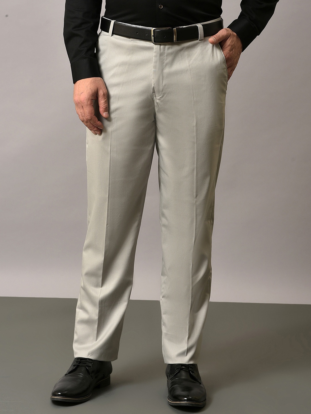 

Vgyaan Men Original Formal Trousers, Olive