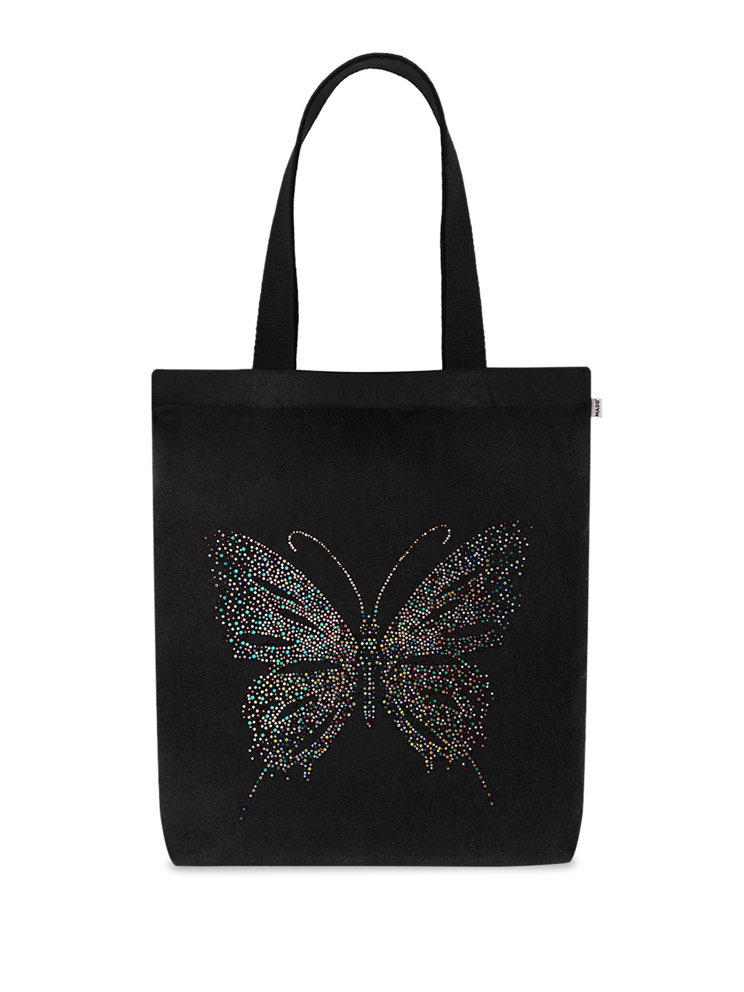 

MASQ Multicoloured Embellished Structured Tote Bag, Multi