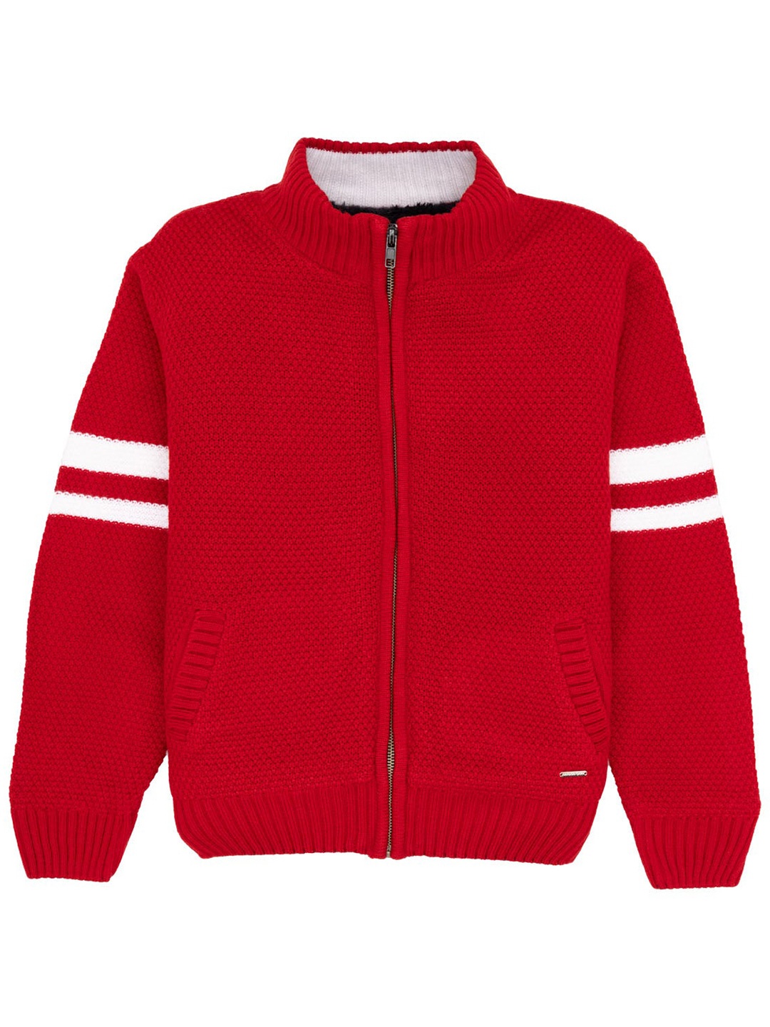 

Status Quo Boys Acrylic Cardigan, Red