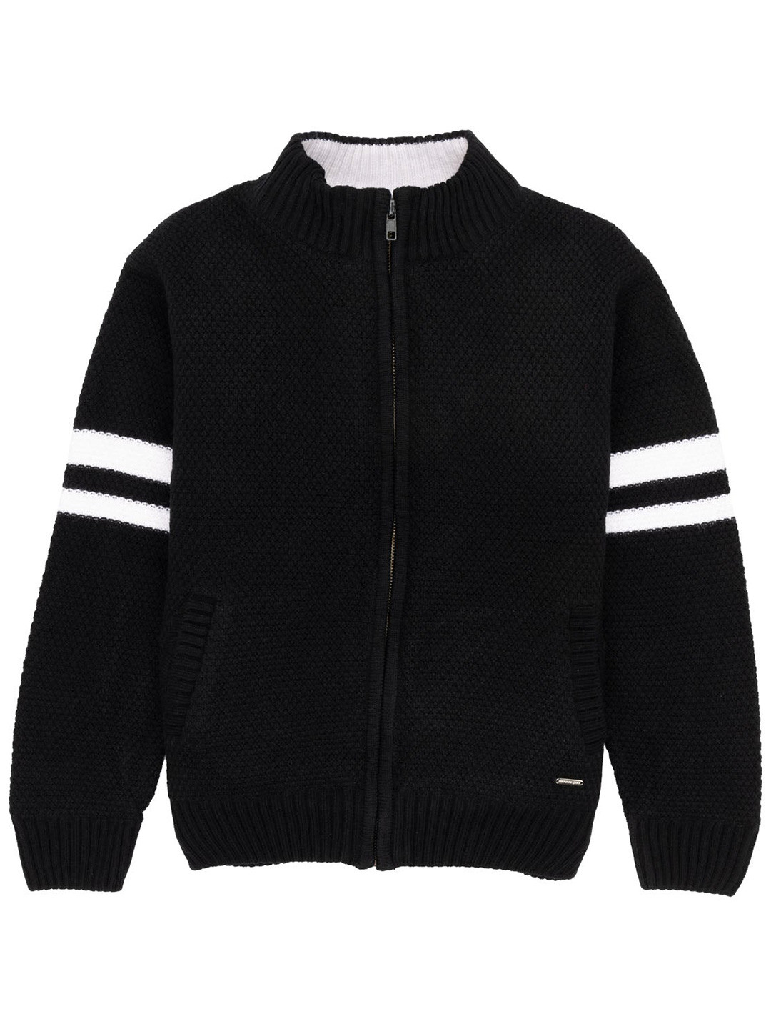 

Status Quo Boys Acrylic Cardigan, Black