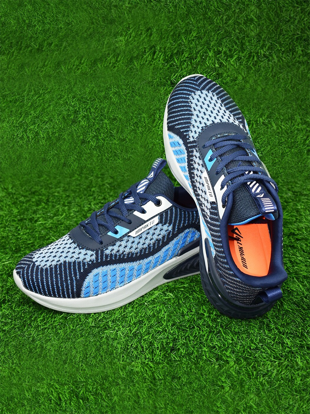 

IMPAKTO Men Mesh Running Shoes, Blue