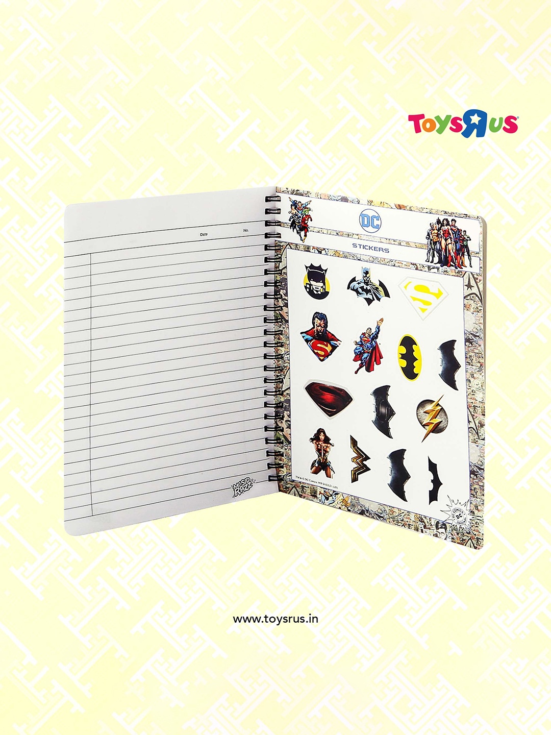 

DC Little Flash A5 Wiro Notebook (150 Pages), White