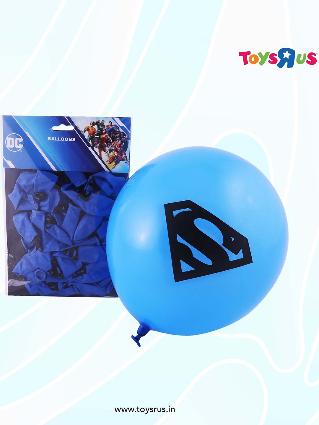 

DC Set Of 20 Epic Stuff Superman Logo Blue Printed Balloons