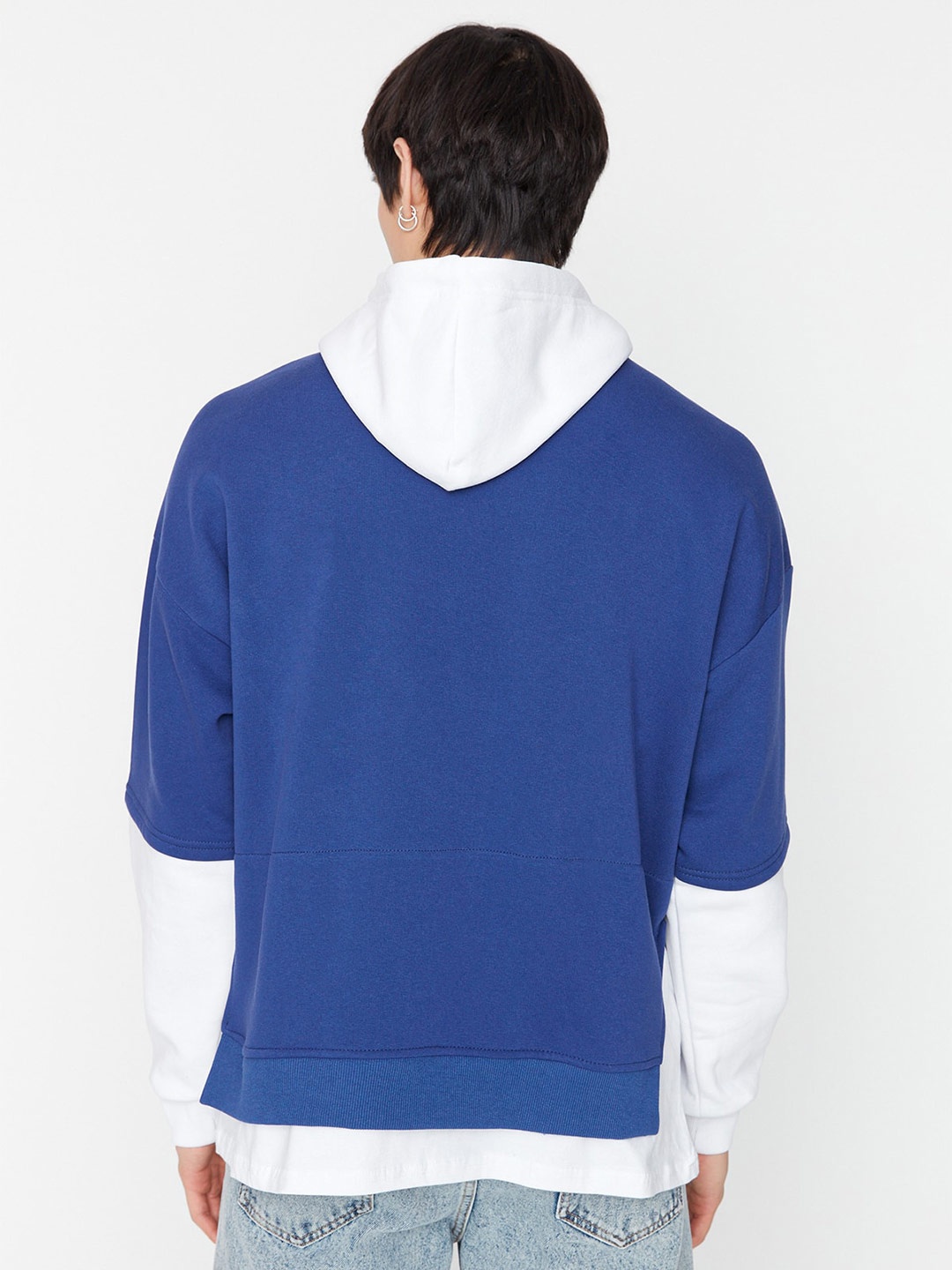 

Trendyol Hooded Cotton Sweatshirt, Blue