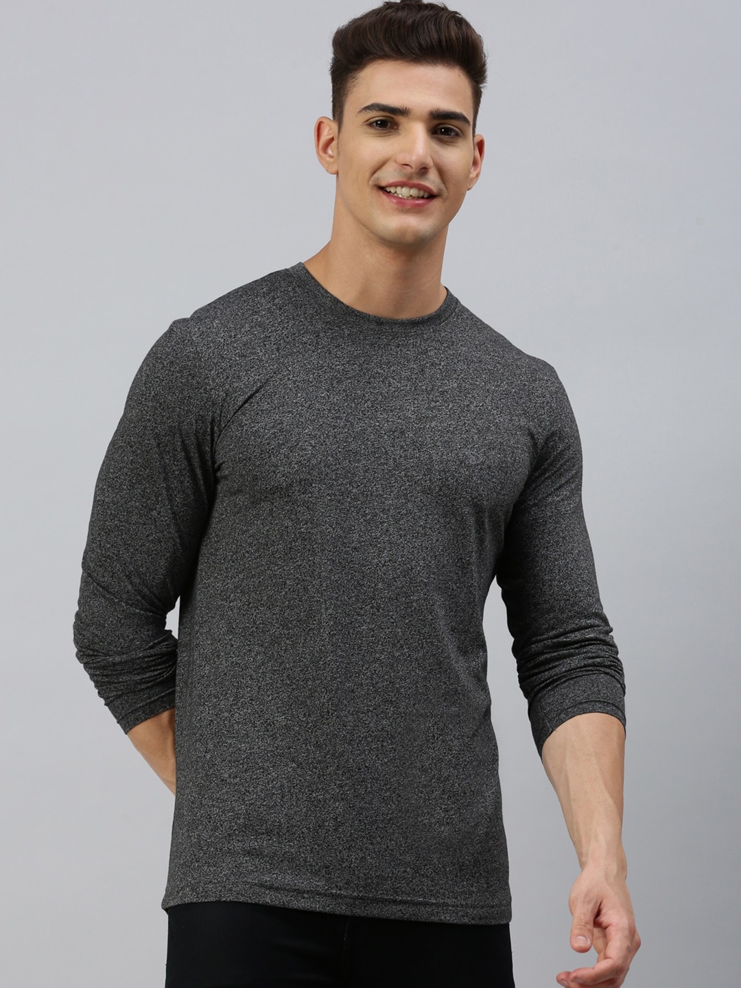 

SPORTO Round Neck Ultralite Cotton T-shirt, Black