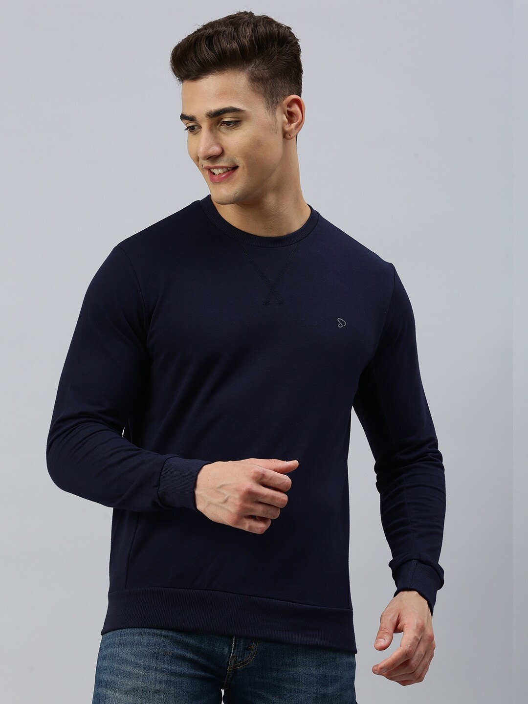 

SPORTO Cotton Pullover Sweatshirt, Navy blue