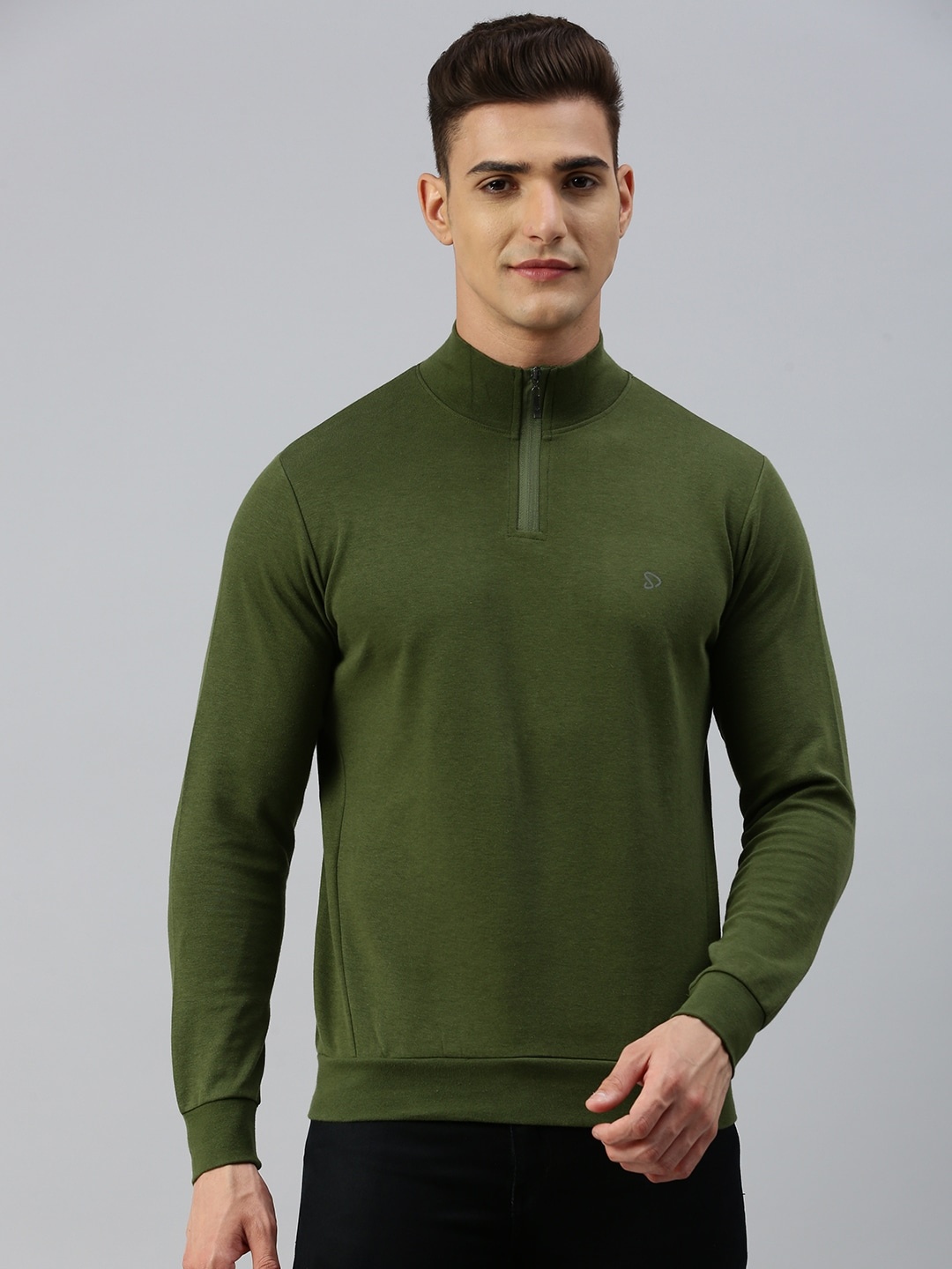 

SPORTO High Neck Cotton Ultralite T-shirt, Olive
