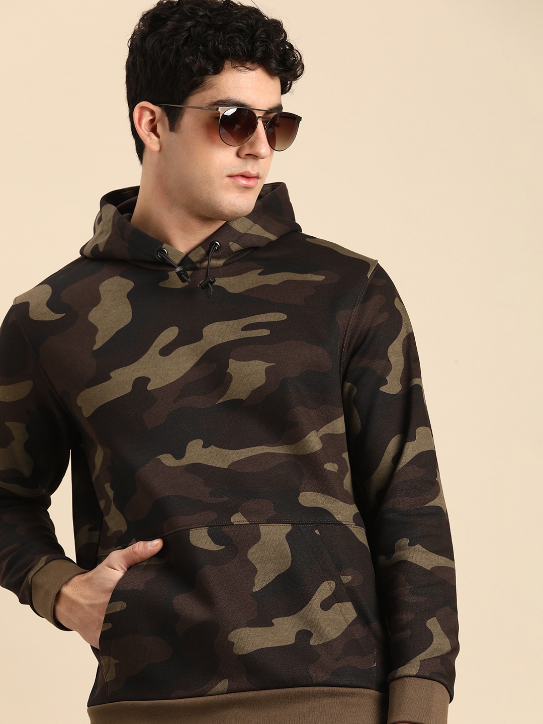 

Celio Men Printed Hooded Sweatshirt, Blue