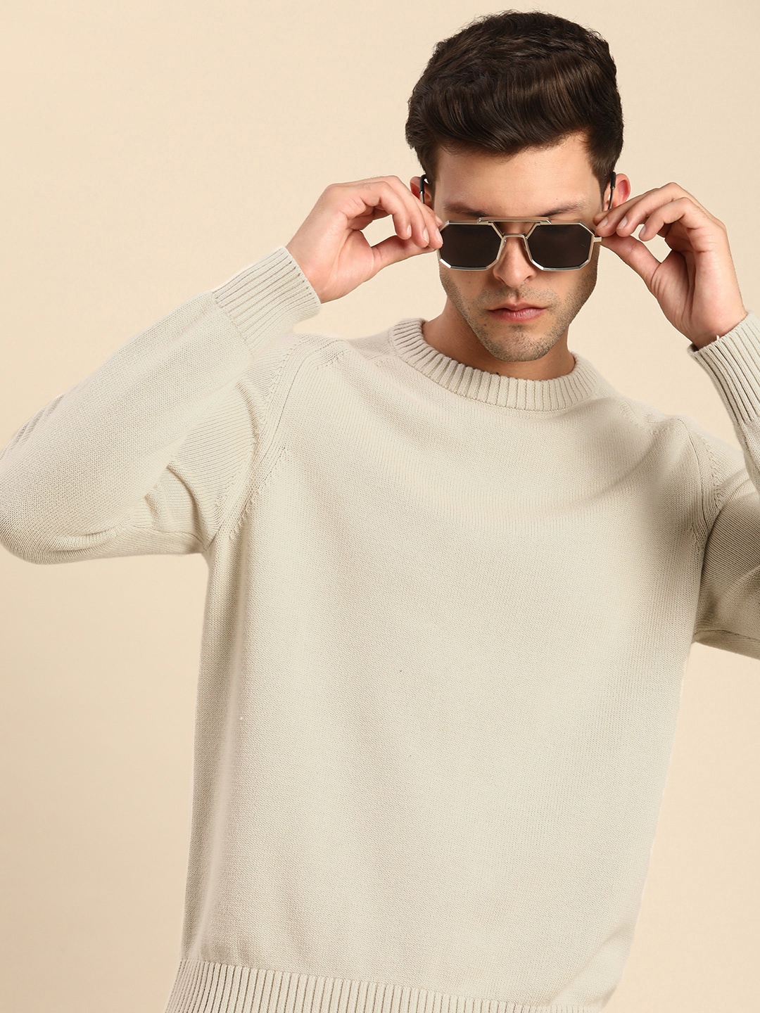 

Celio Pure Cotton Pullover, Beige