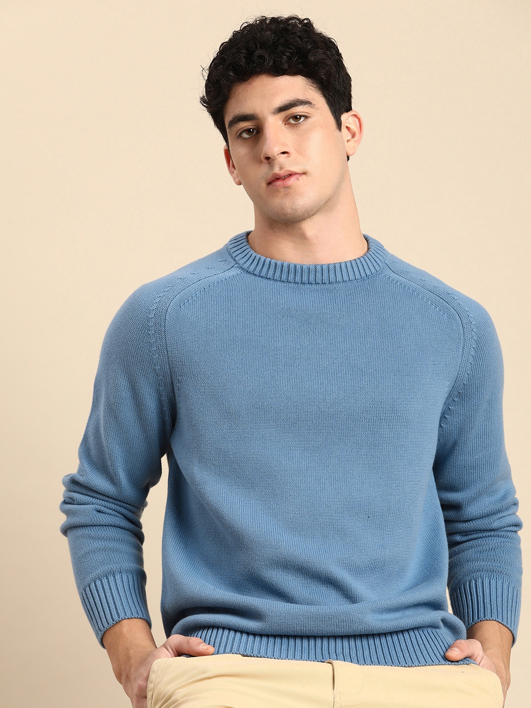 

Celio Pure Cotton Pullover, Blue
