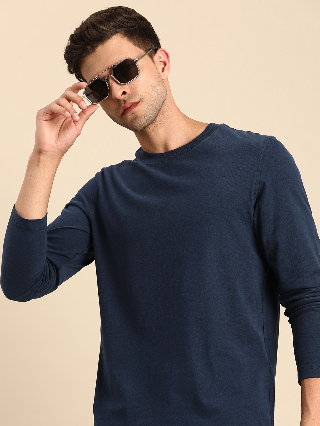 

Celio Pure Cotton Boxy T-shirt, Navy blue