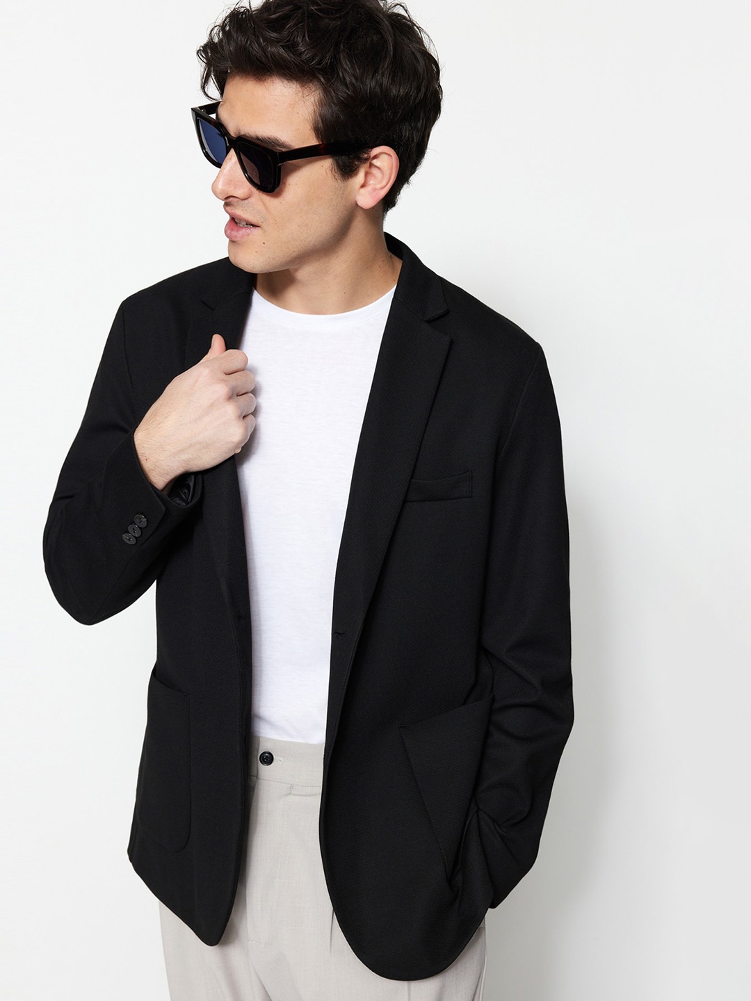 

Trendyol Single-Breasted Blazers, Black