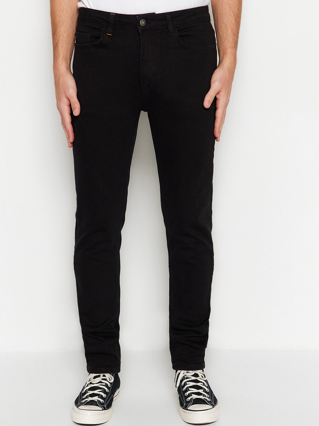 

Trendyol Men Regular Fit Stretchable Jeans, Black