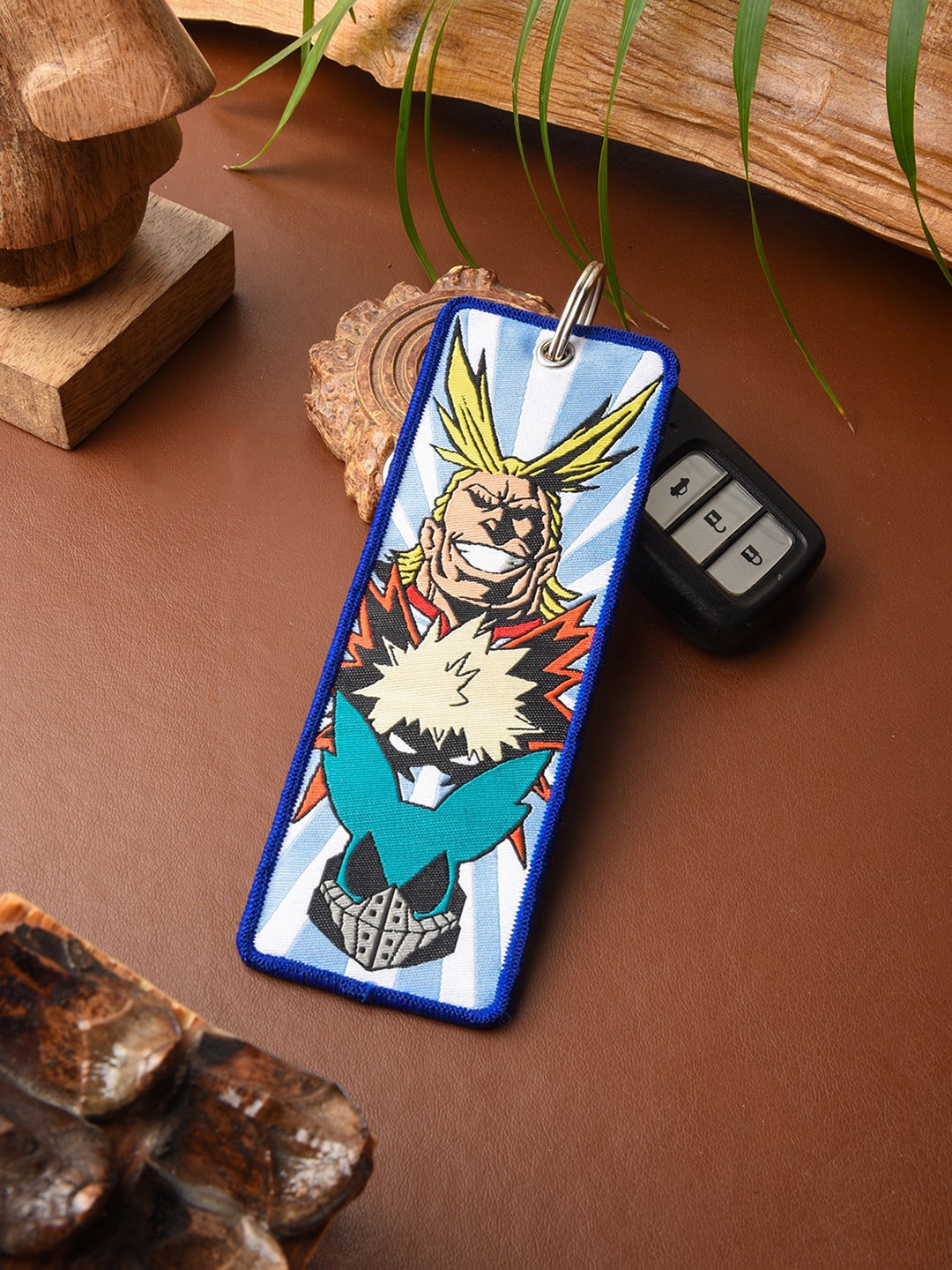 

COMICSENSE My Hero Academia Anime Inspired Beyond Plus Ultra Double Sided Woven Key chain, Blue