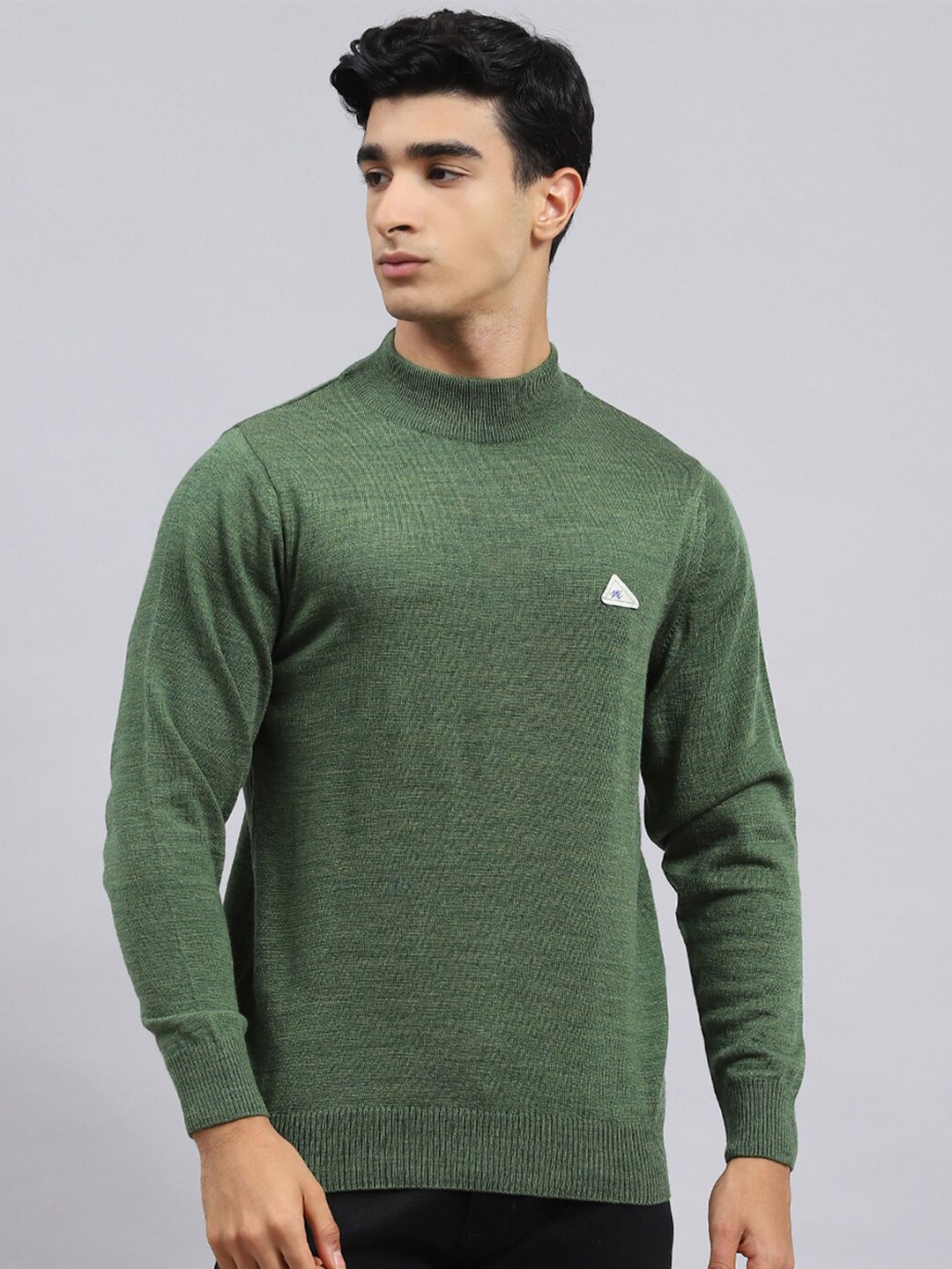 

Monte Carlo Turtle Neck Woollen Pullover Sweaters, Green