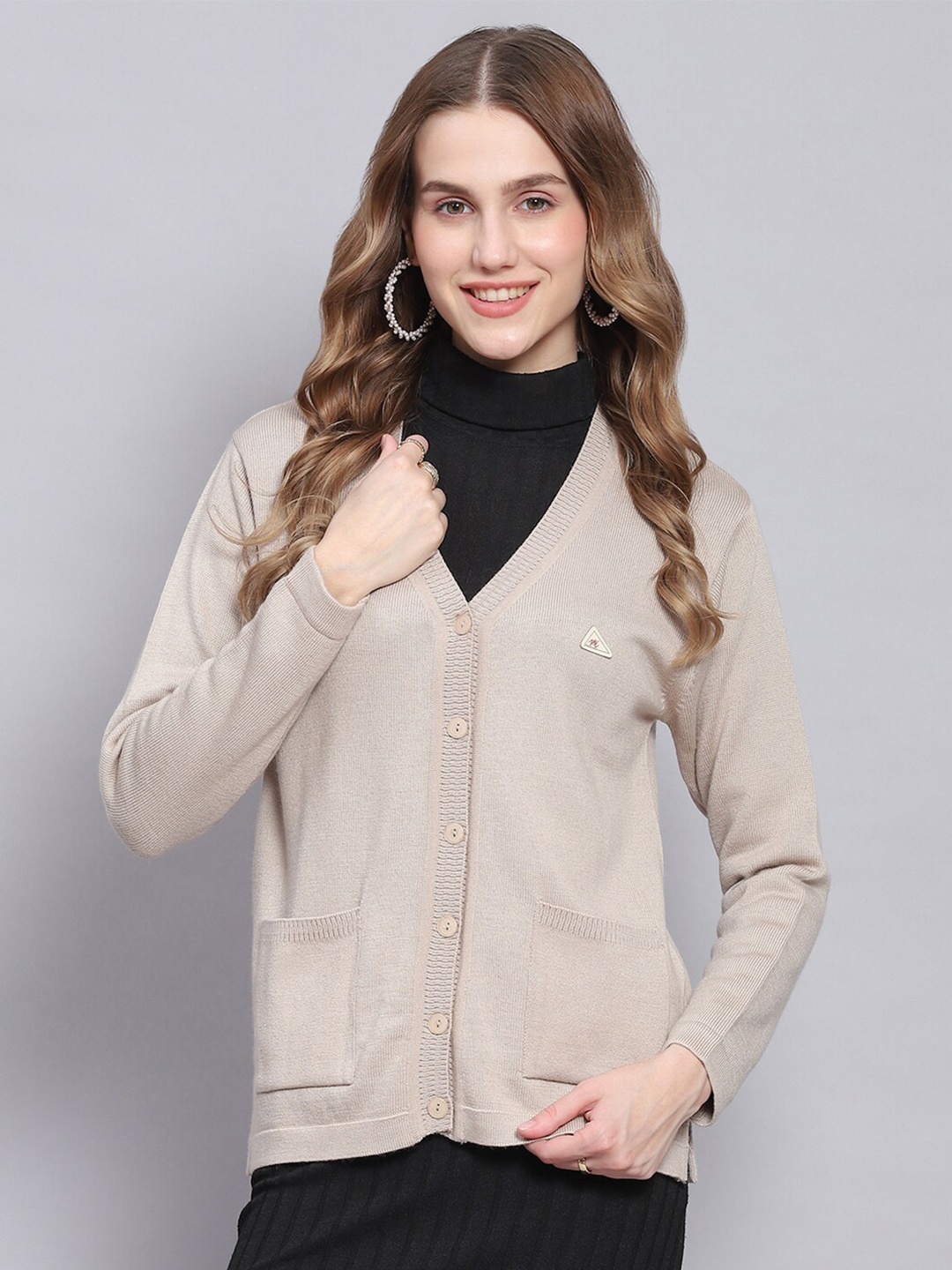 

Monte Carlo Pure Woollen Cardigan, Beige