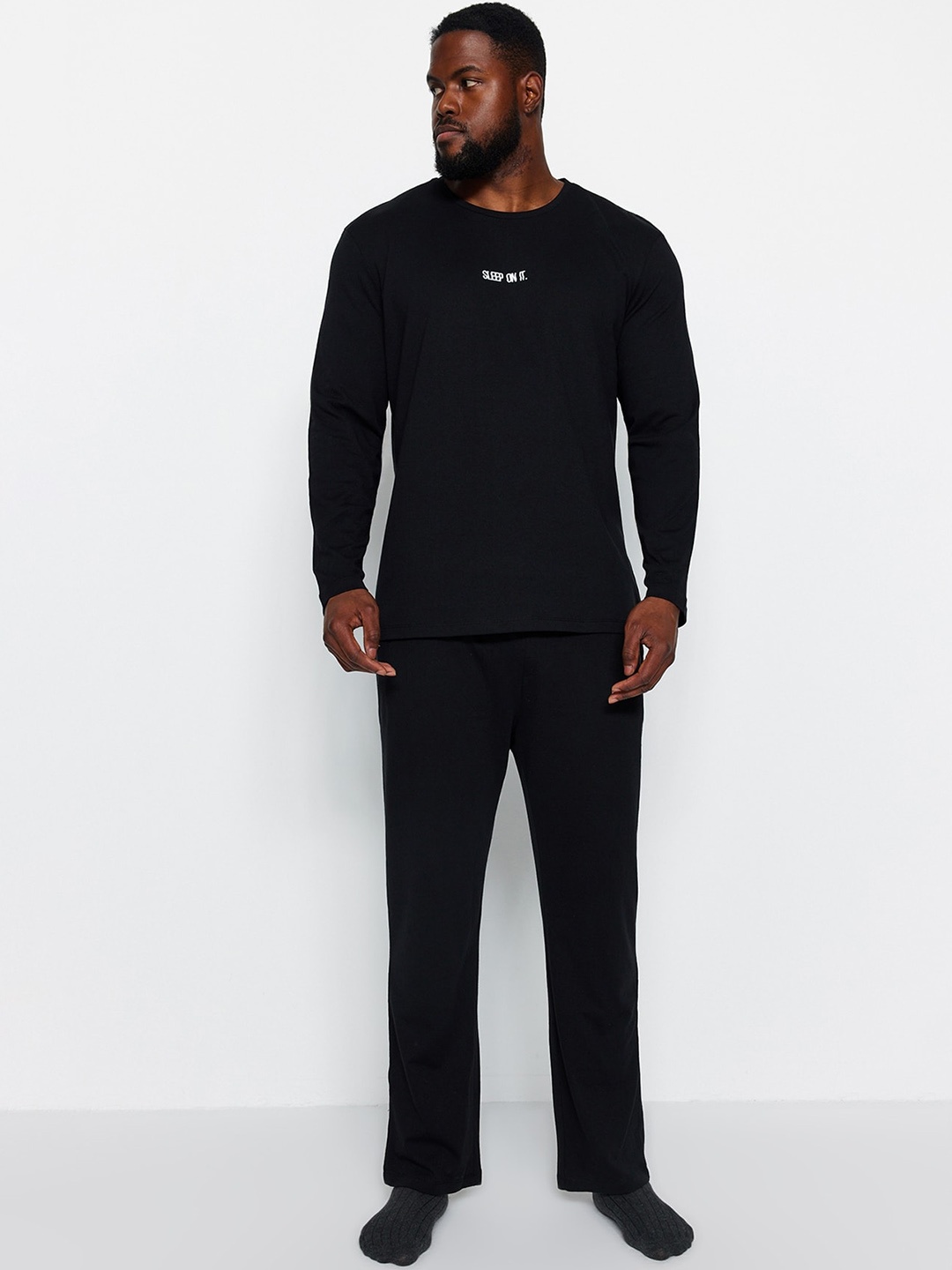 

Trendyol T-shirt With Pyjamas, Black