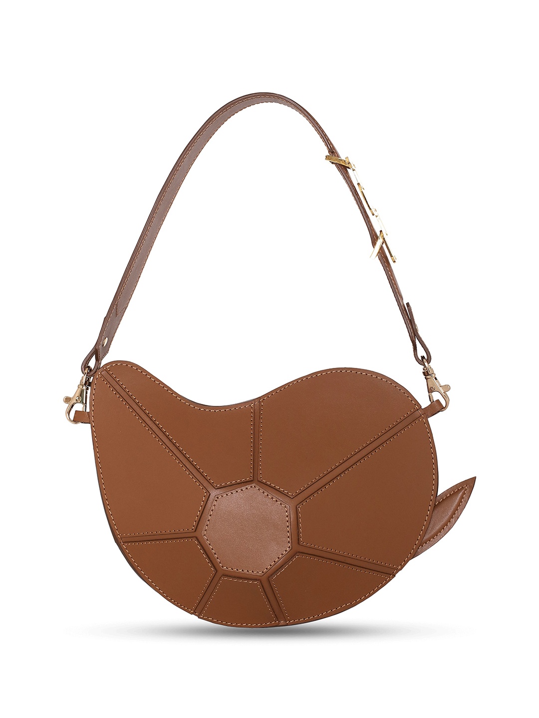 

IMMRI Leather Half Moon Kerry Bag, Tan