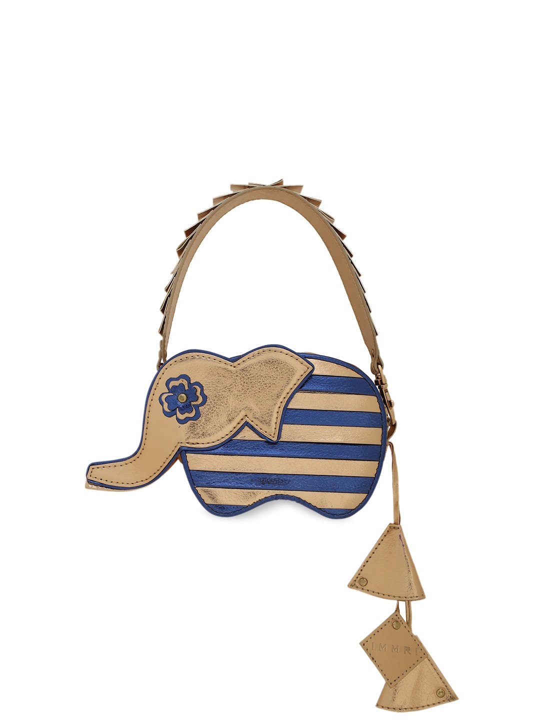 

IMMRI Structured Handheld Bag, Gold
