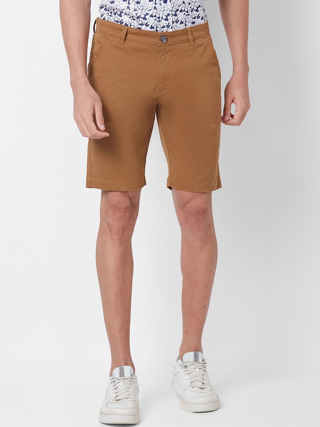 

GIORDANO Men Slim Fit Mid-Rise Chino Shorts, Khaki