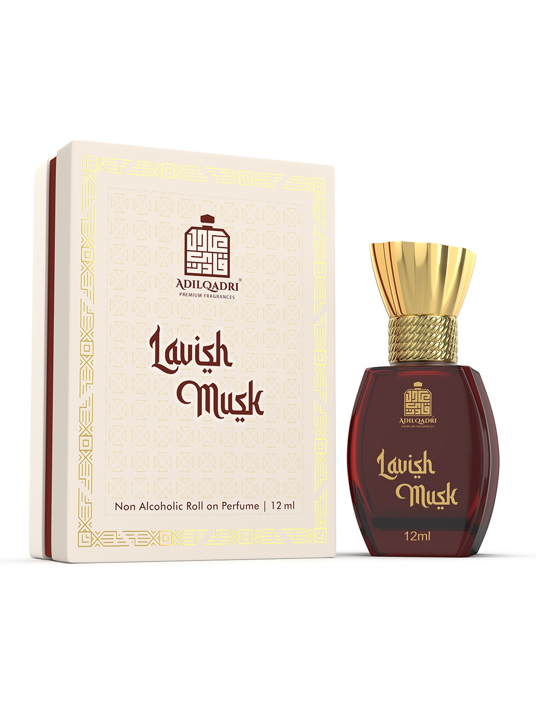 

ADILQADRI Lavish Musk Alcohol Free Long Lasting Roll-On Attar Perfume - 12 ml, Maroon