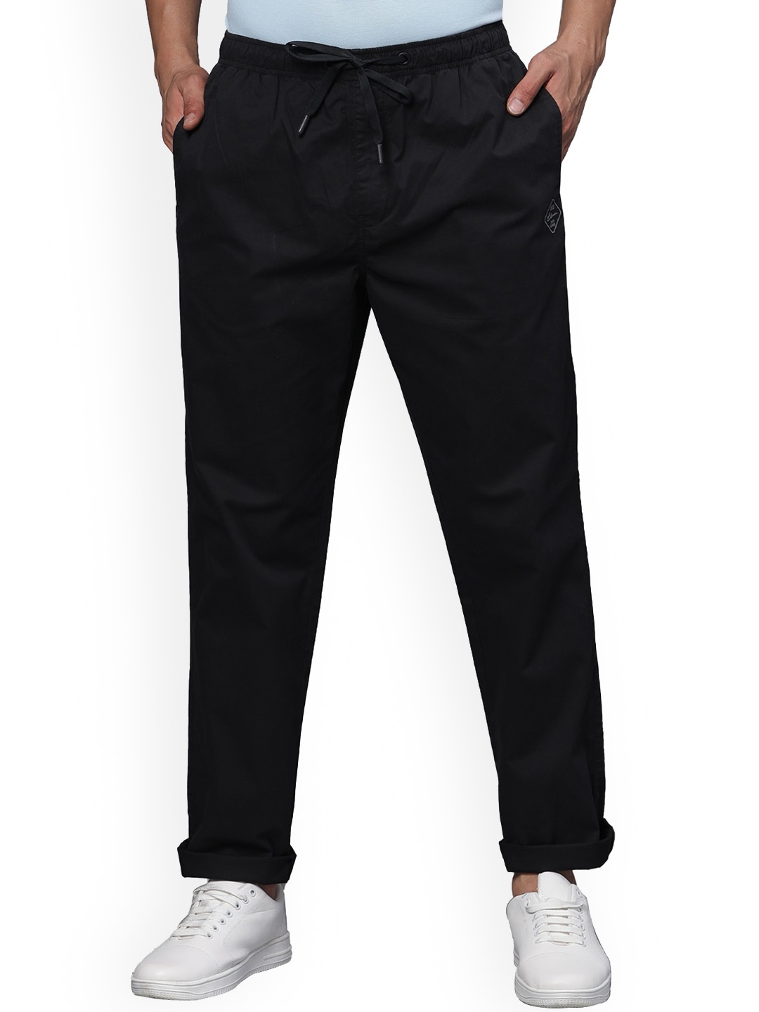 

t-base Men Mid-Rise Track Pants, Black