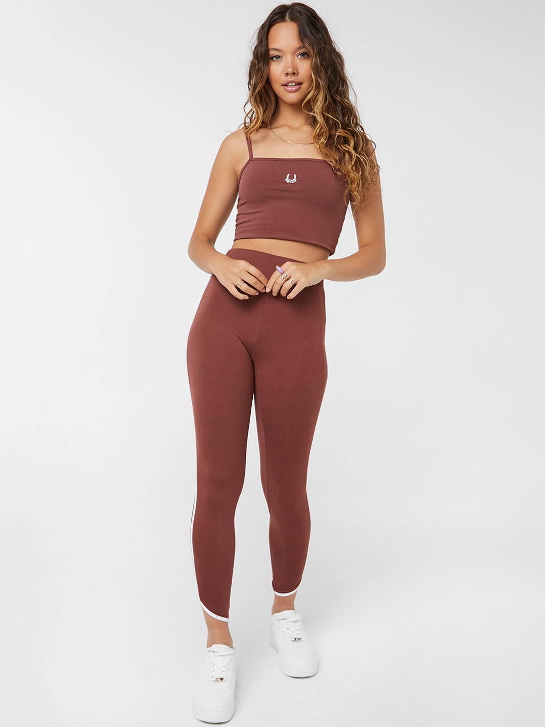 

Ardene Ankle Length Leggings, Brown