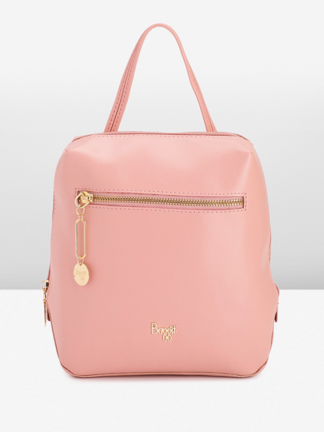 

Baggit Women Solid Mini Backpack, Pink
