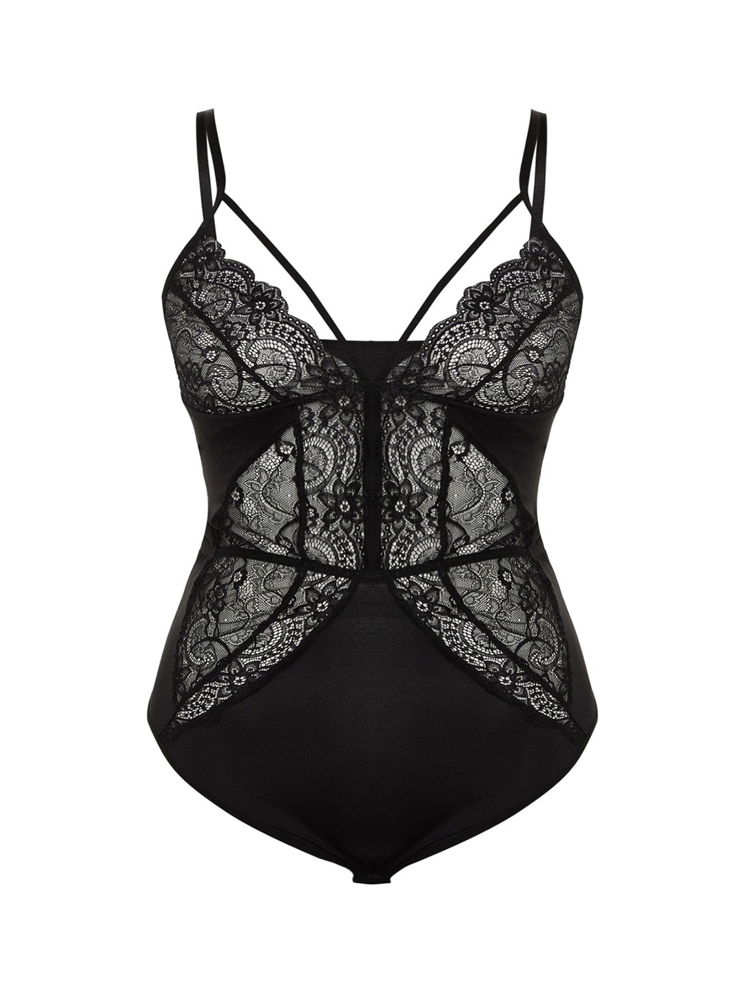 

Trendyol Self-Design Bodysuit, Black