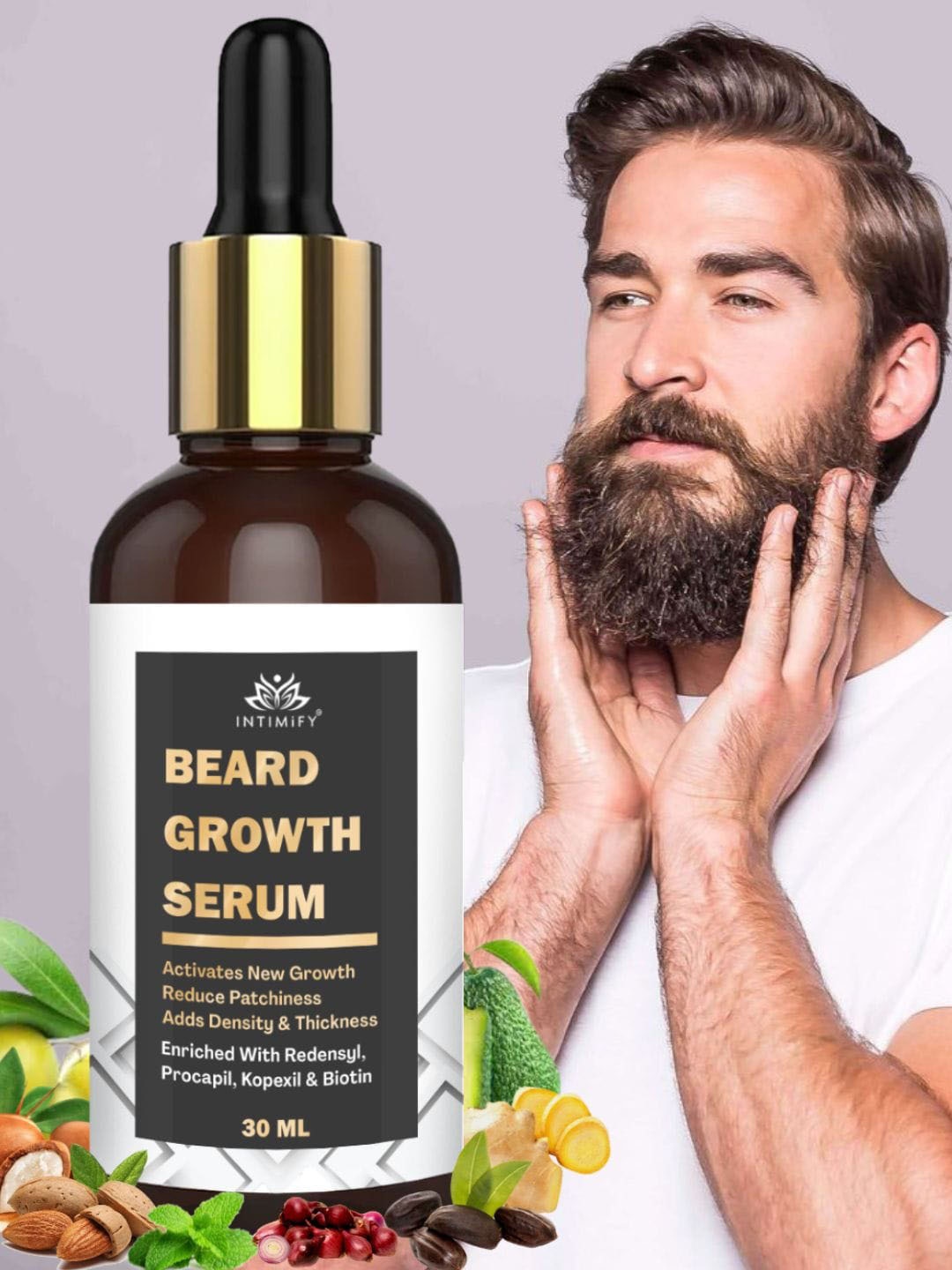 

INTIMIFY Beard Growth Serum - 30ml, Transparent