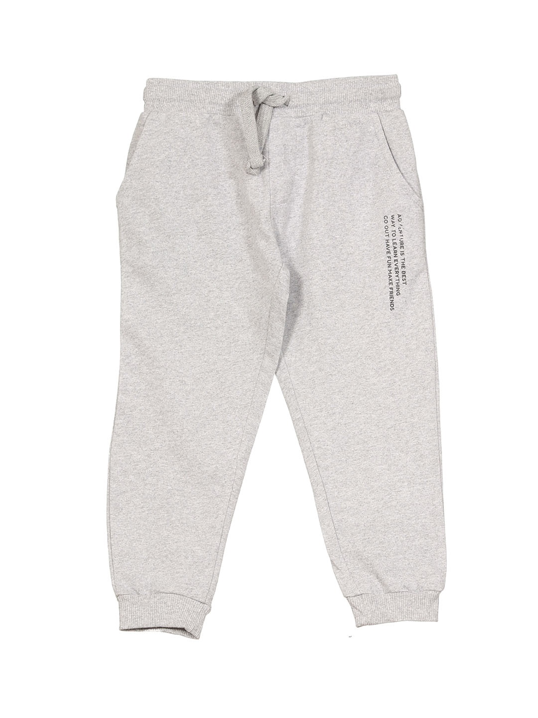 

Lil Lollipop Infants Kids Cotton Mid-Rise Joggers, Grey
