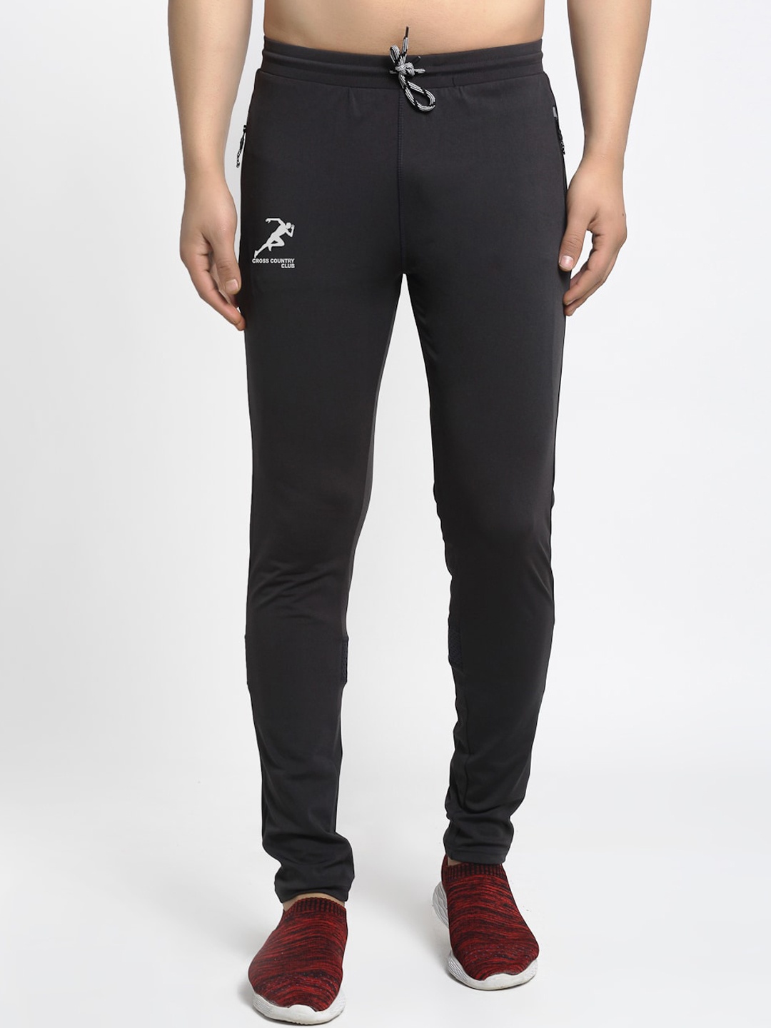

GRACIT Men 4-Way Stretch Track Pants, Charcoal