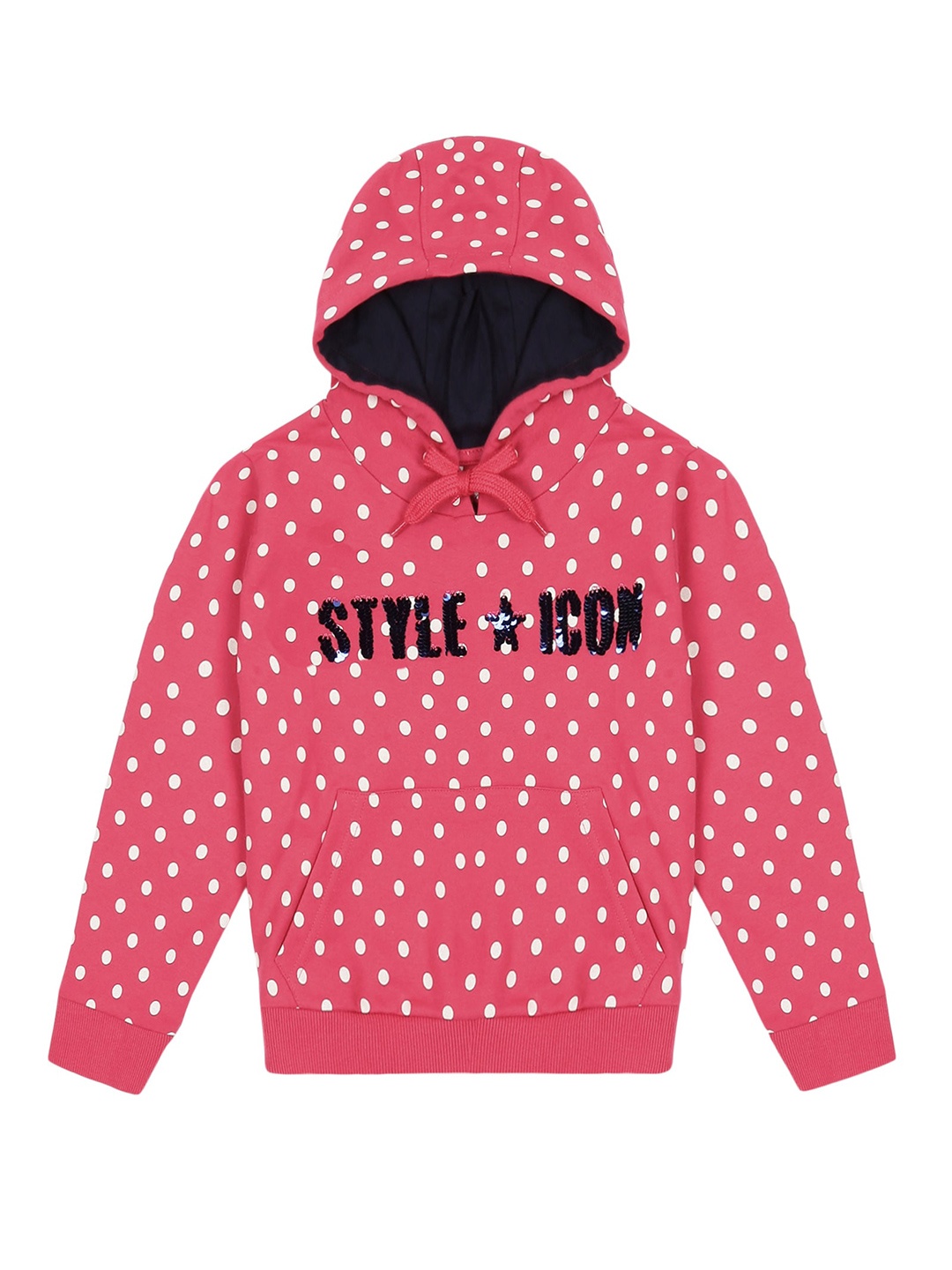 

PLUM TREE Girls Printed Hooded Sweatshirt, Pink