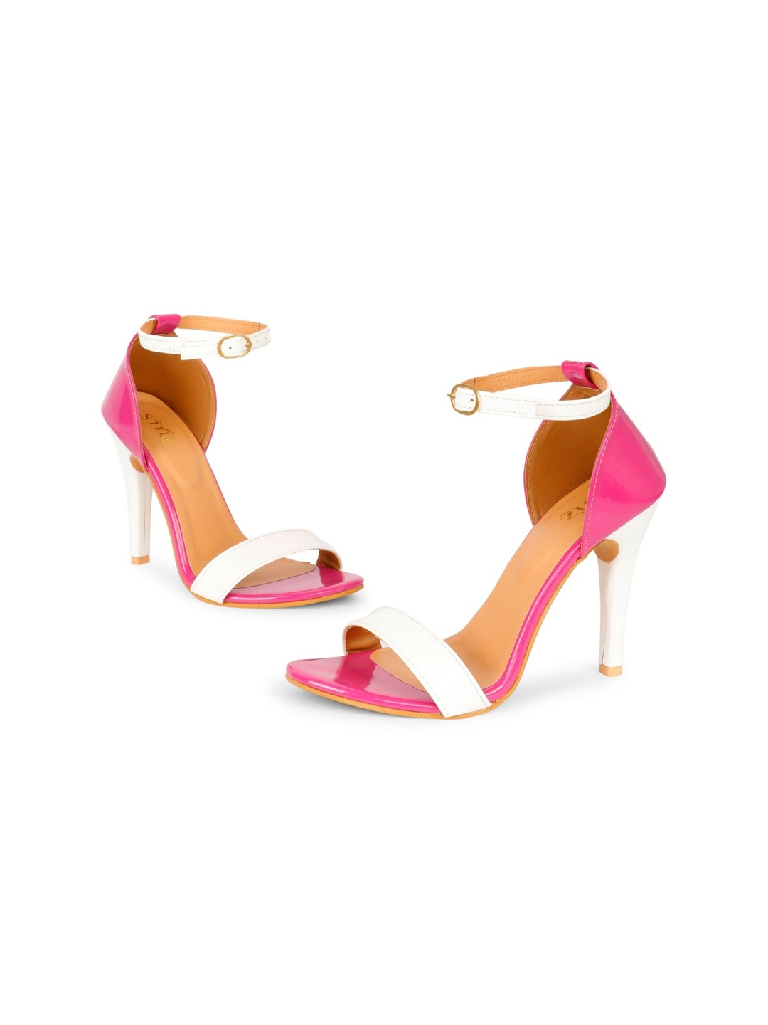 

stylzrepublic Colourblocked Stiletto Heels, Magenta