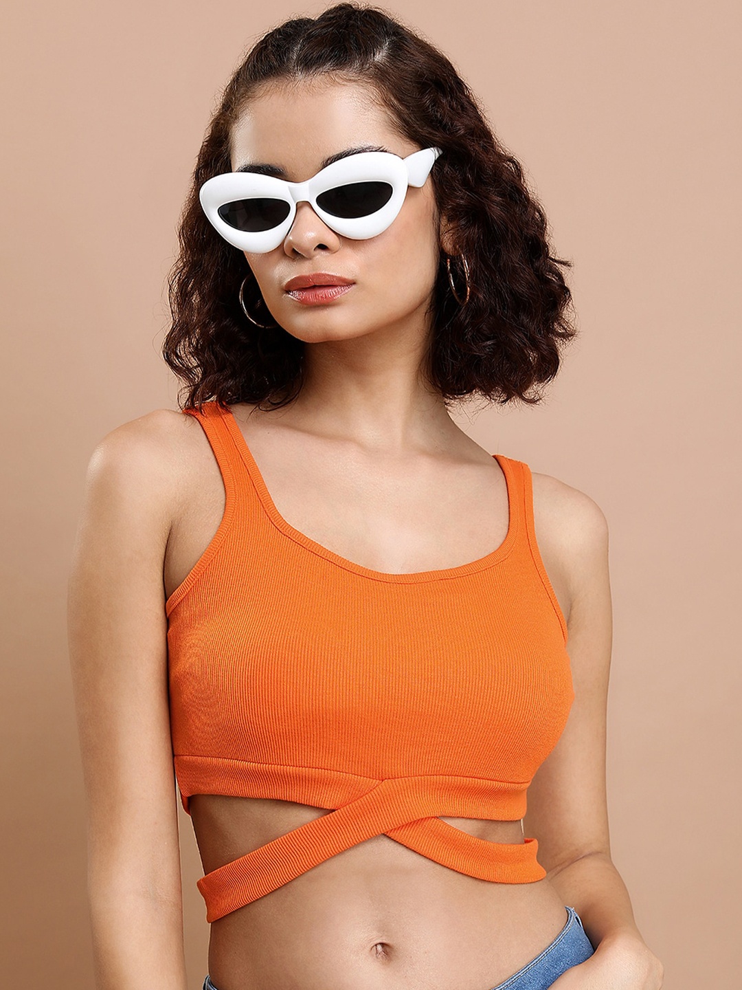 

KETCH Orange Bralette Crop Top