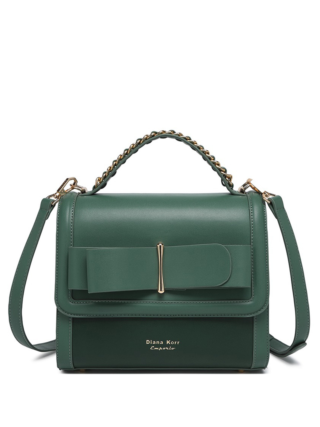

Diana Korr Reven Emporia Structured Satchel Bag, Green