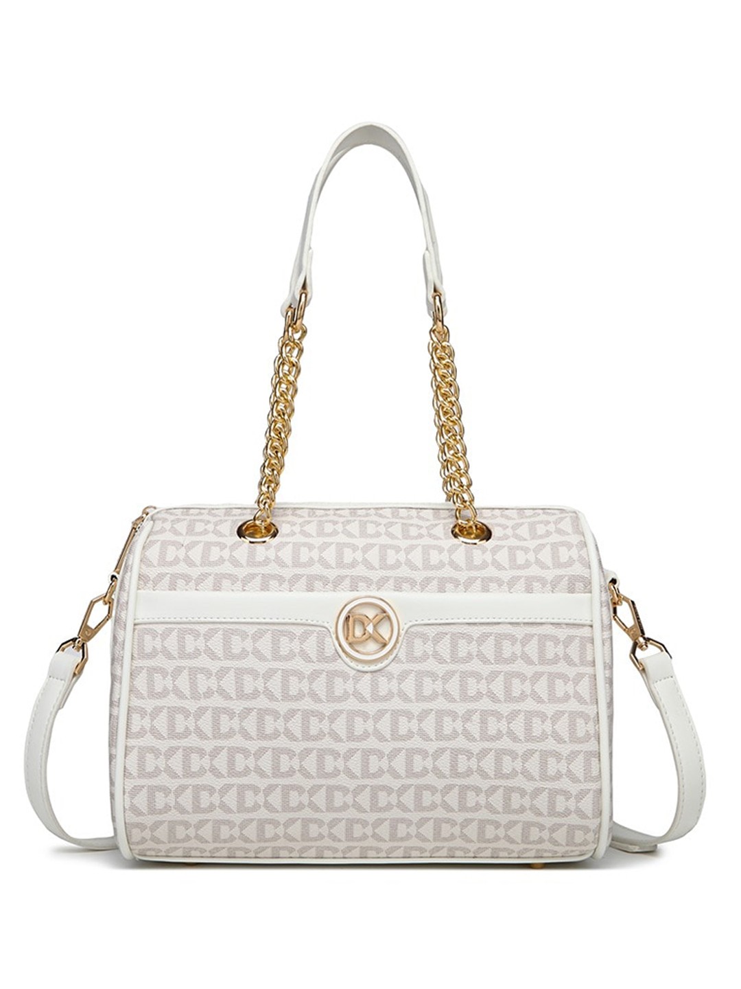

Diana Korr Typography Printed Handheld Bag, White