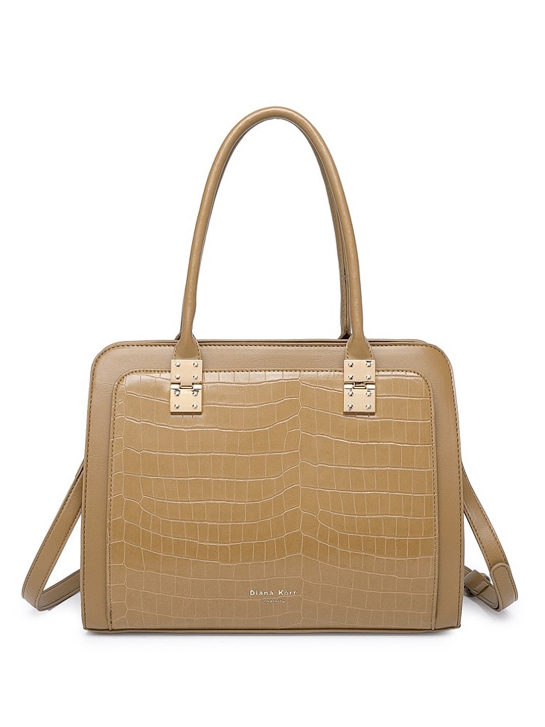 

Diana Korr Textured Shoulder Bag, Nude